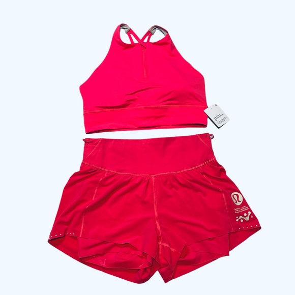lululemon athletica Pants - Lululemon Set Nulux Road To Trail Shorts and Energy Bra | lipgloss 💋| Size: 10